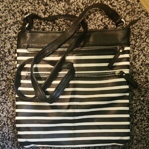 Merona Black And White Bag